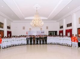 Anggota Paskibraka Kepulauan Sula Resmi Dikukuhkan, Bupati : Kalian Putra Putri Terbaik Penjaga Bendera Kebanggaan Bangsa