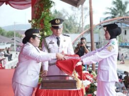 Bupati Sashabila jadi Irup dalam Upacara Peringatan HUT Kemerdekaan RI ke – 81 di Pulau Taliabu